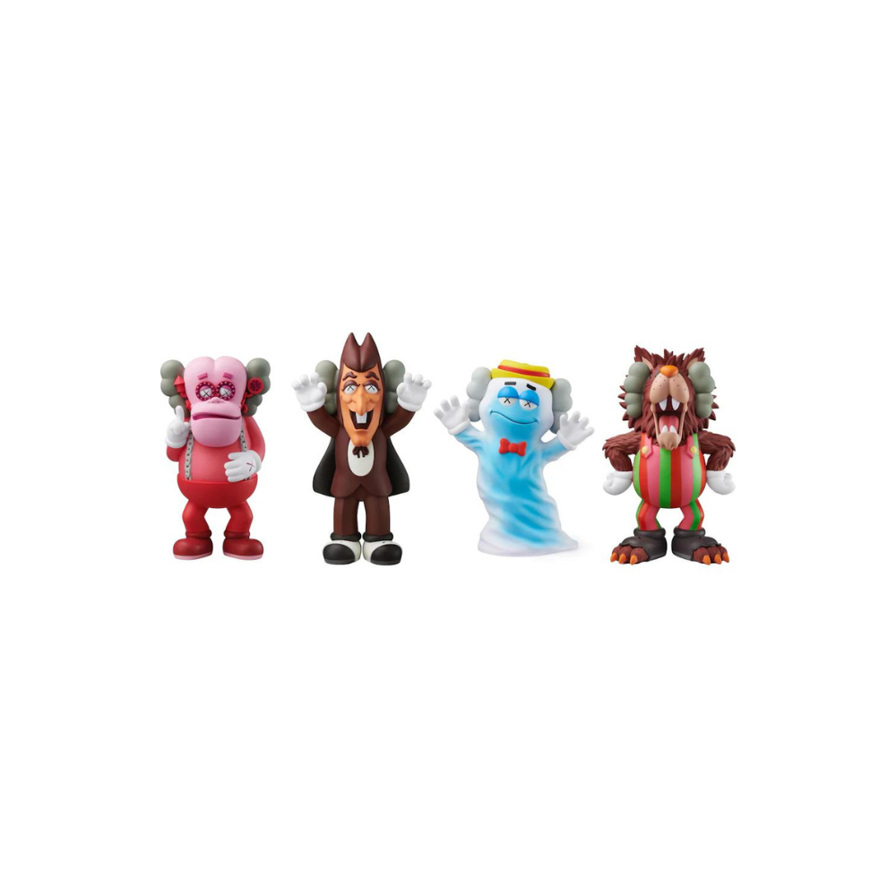 KAWS – Cereal Monster Set of 4 Sculptures | Figures – LYNART STORE KAWS – Cereal Monster Set of 4 Sculptures | Figures – LYNART STORE