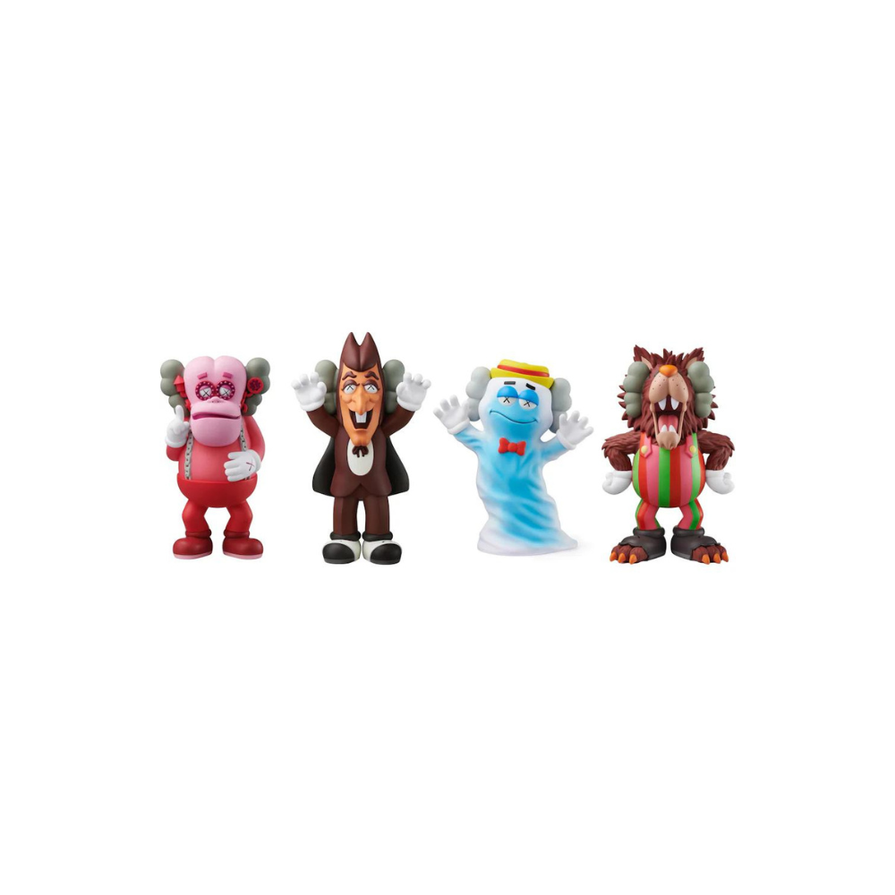 KAWS, Set of 4  Cereal Monster Sculptures, 2024 LYNART STORE