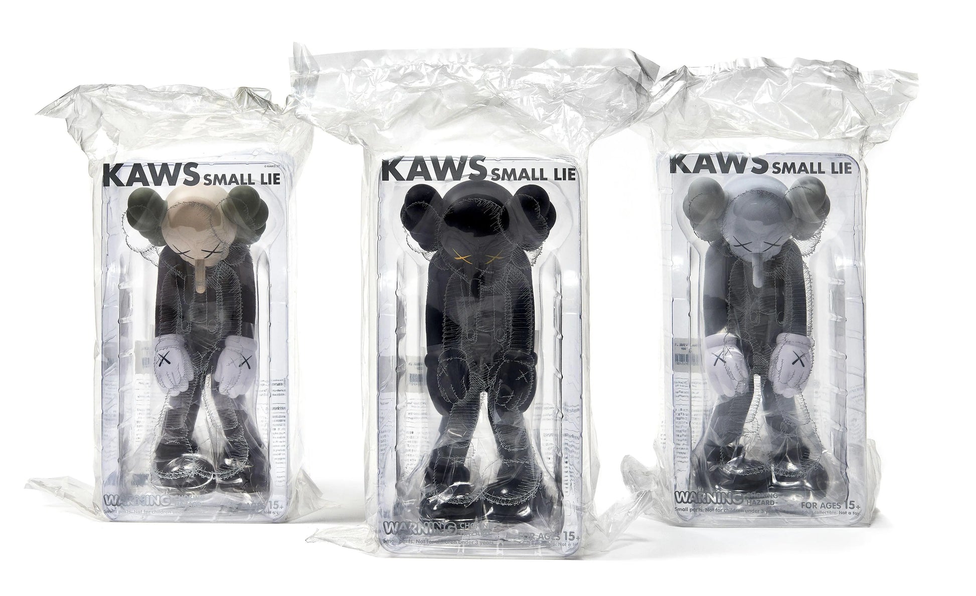 KAWS, Small Lie Companion Vinyl Figure Grey, Black, Brown,2017 LYNART STORE