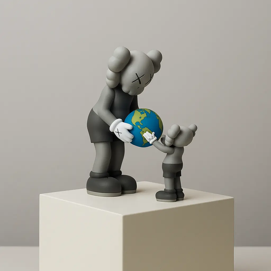 KAWS, THE PROMISE GREY, 2022 LYNART STORE