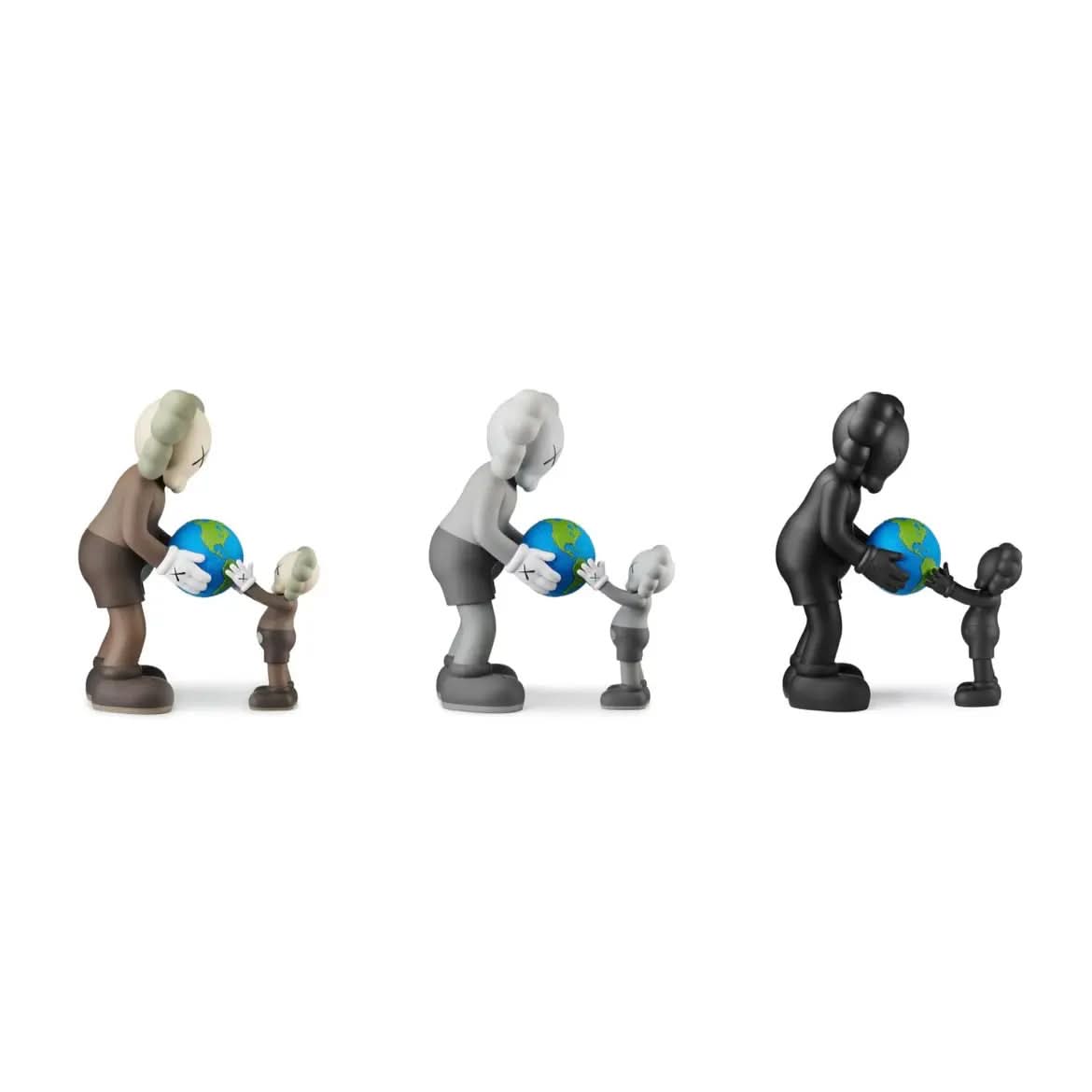KAWS – THE PROMISE Set of 3 (Brown, Grey & Black) 2022 – LYNART STORE
