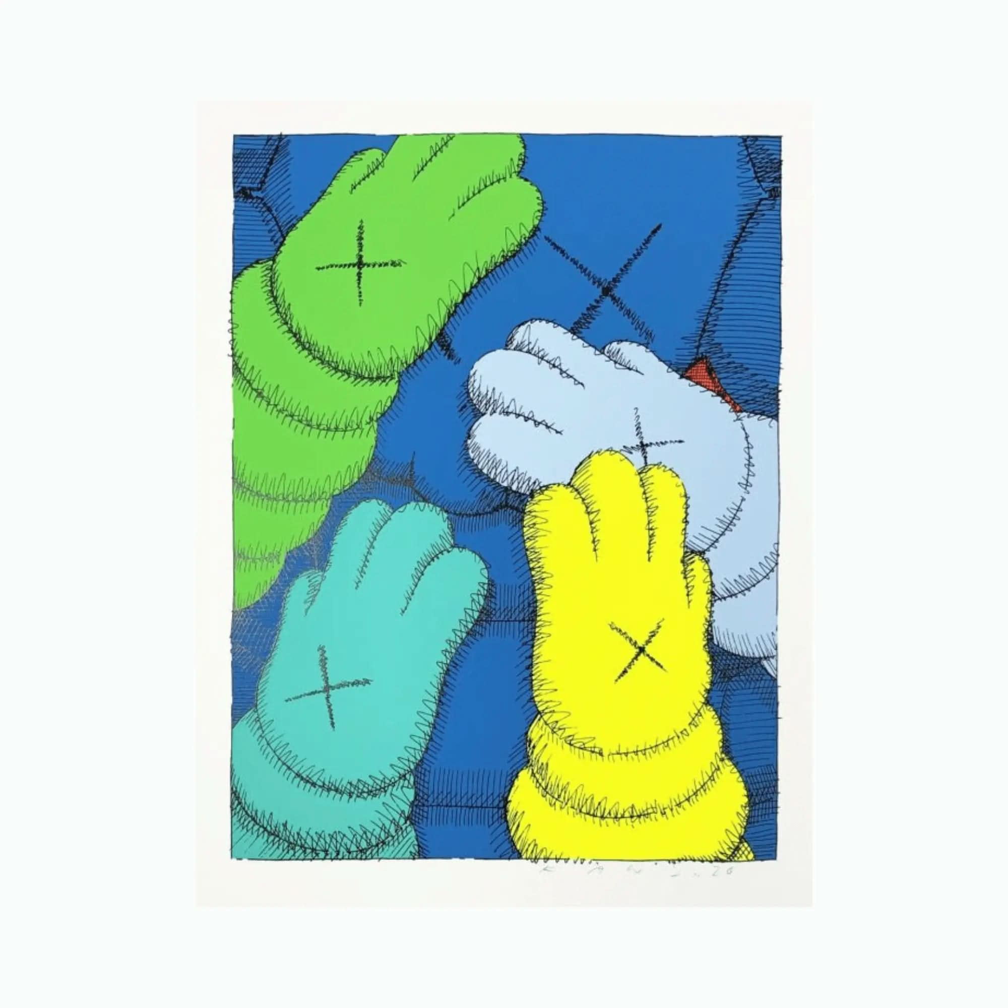 KAWS, Urge III - Screenprint on HP hi-white Saunders Waterford 425gsm paper