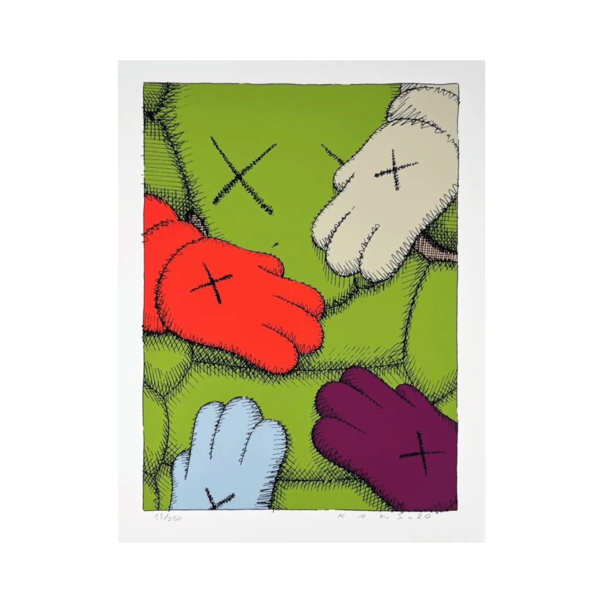 KAWS, Urge IX - Screenprint on HP hi-white Saunders Waterford 425gsm paper