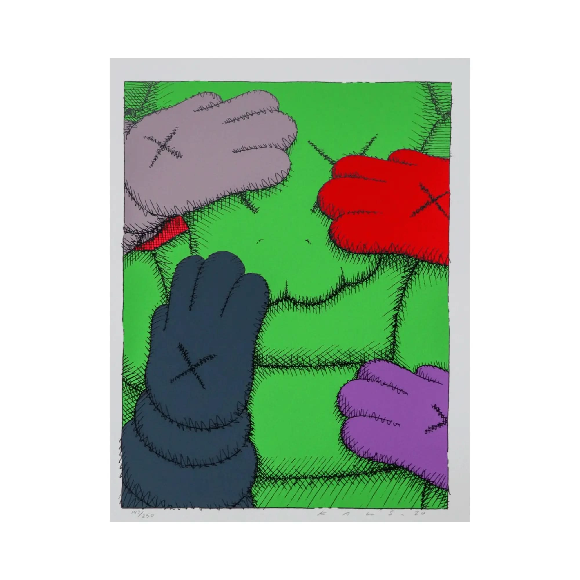 KAWS, Urge I - Screenprint on HP hi-white Saunders Waterford 425gsm paper