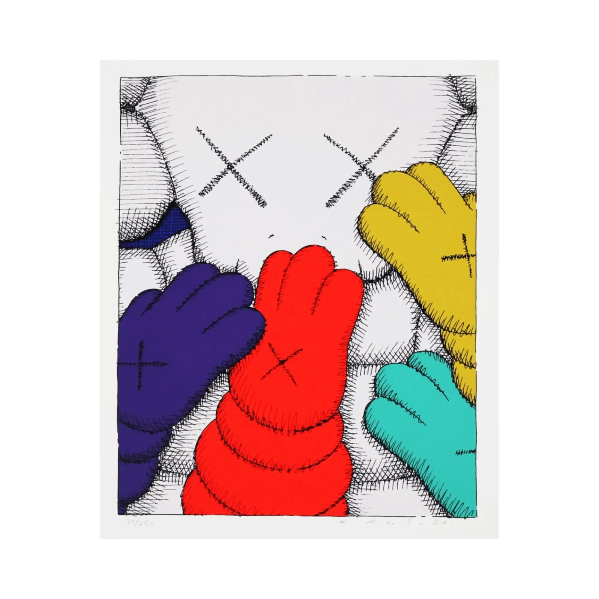 KAWS, Urge - Screenprint on HP hi-white Saunders Waterford 425gsm paper