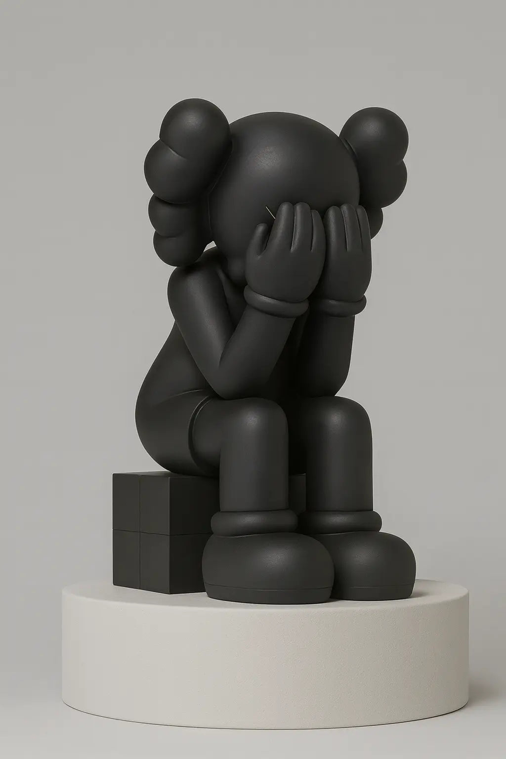 KAWS,Passing Through Companion Vinyl Figure Black (2013) LYNART STORE
