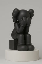 KAWS,Passing Through Companion Vinyl Figure Black (2013) LYNART STORE
