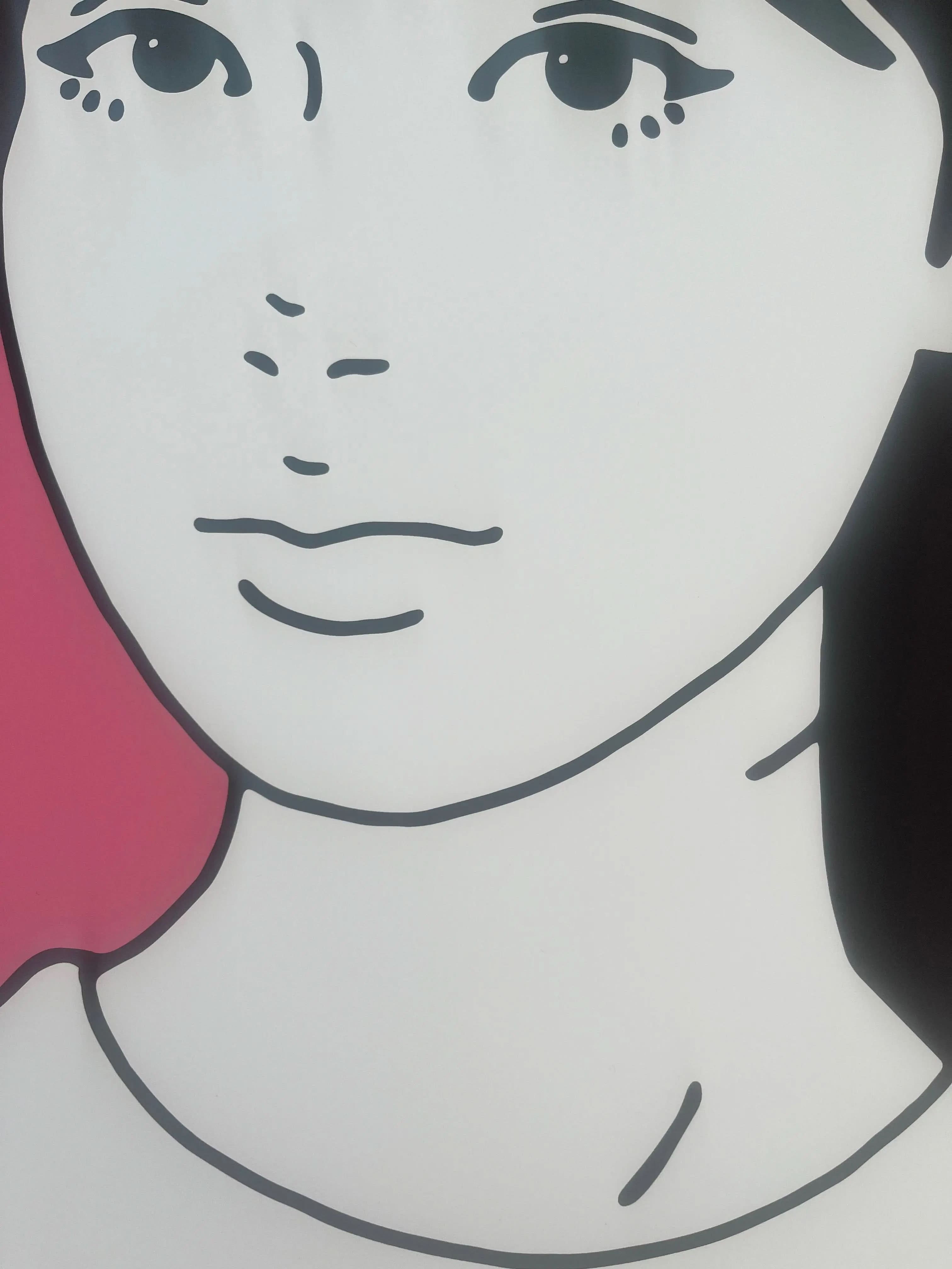 KYNE - Untitled (Pink) 2024 - Three-color screenprint on Kakita KYNE - Untitled (Pink) 2024 - Three-color screenprint on Kakita