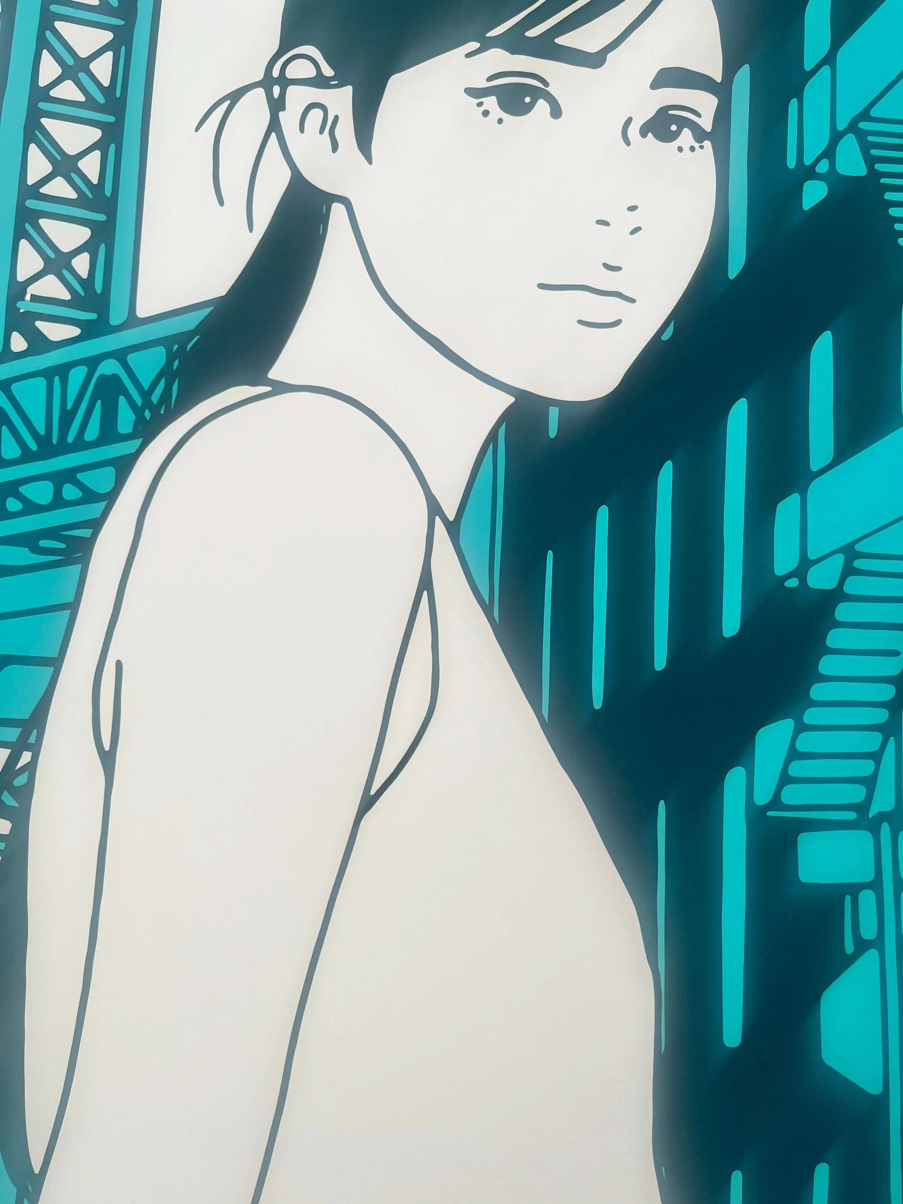 KYNE - Untitled (Brooklyn) - Three-color screenprint on Kakita 300 KYNE - Untitled (Brooklyn) - Three-color screenprint on Kakita 300