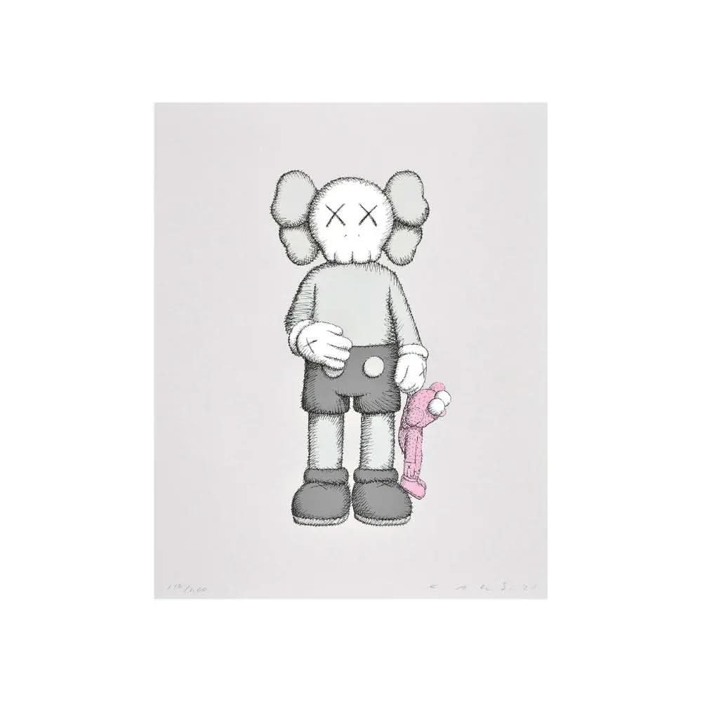Kaws - Share, 2021 - Screenprint on grey Stonehenge paper
