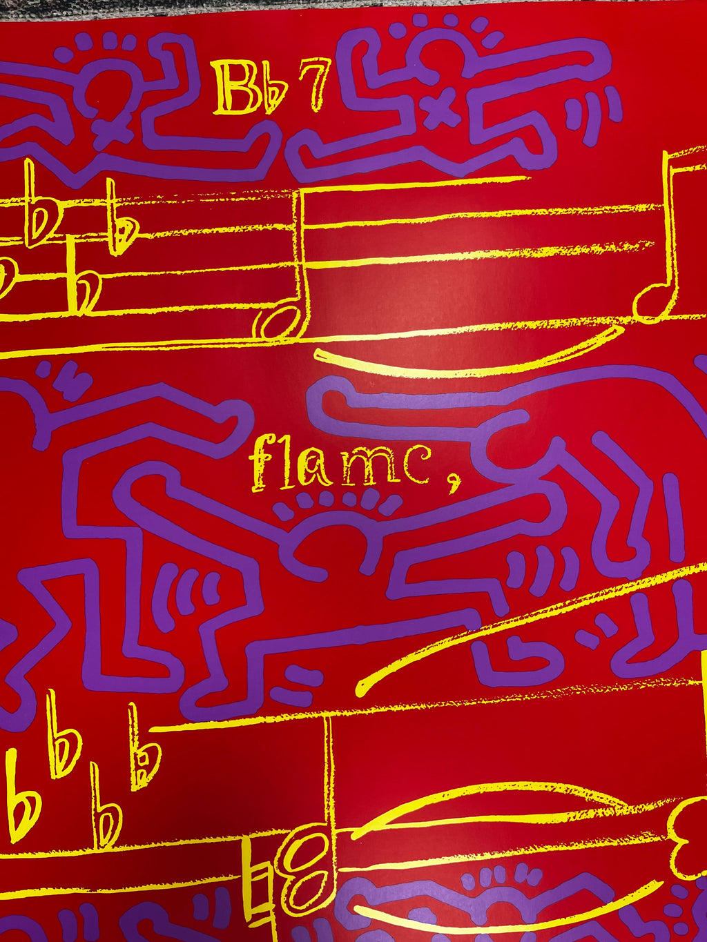 Keith Haring & Andy Warhol, 20th Montreux Jazz Festival (Marechal 47),(1986) LYNART STORE