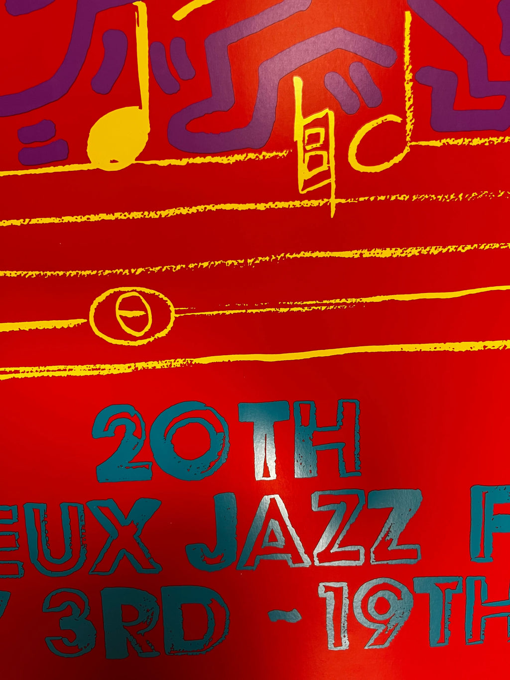 Keith Haring & Andy Warhol, 20th Montreux Jazz Festival (Marechal 47),(1986) LYNART STORE