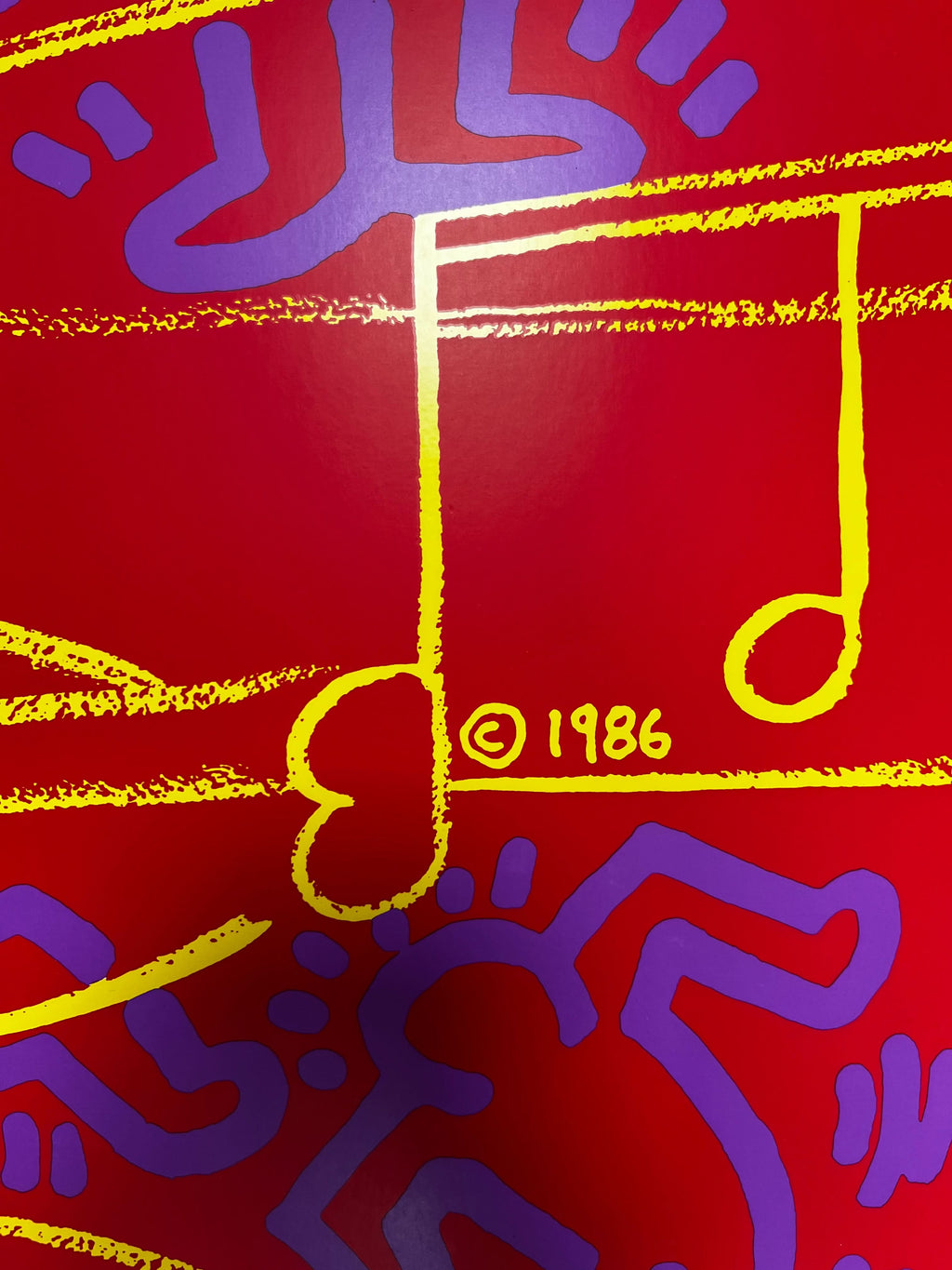 Keith Haring & Andy Warhol, 20th Montreux Jazz Festival (Marechal 47),(1986) LYNART STORE