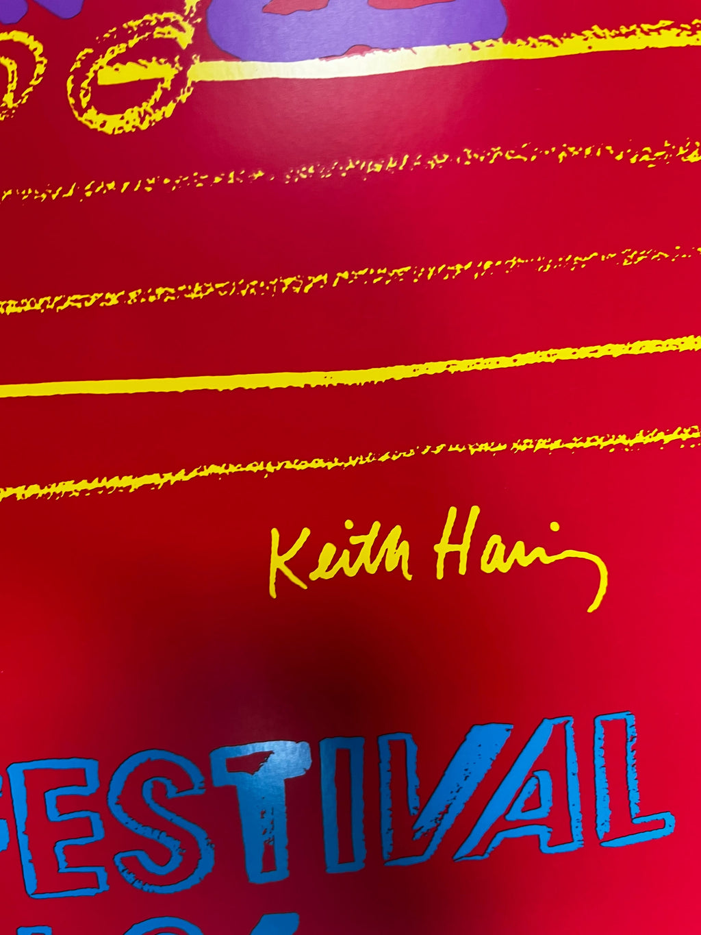 Keith Haring & Andy Warhol, 20th Montreux Jazz Festival (Marechal 47),(1986) LYNART STORE