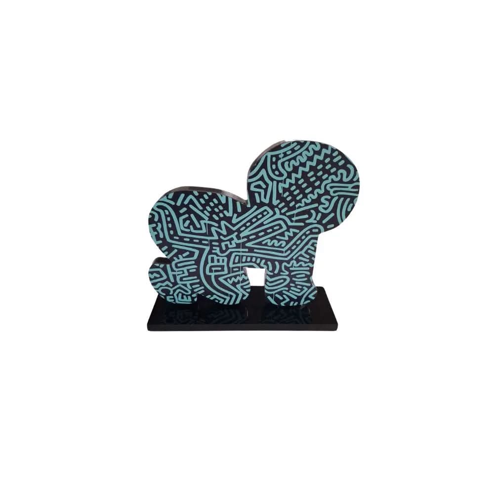 Keith Haring (After), Baby Dog Blue (2023) LYNART Store