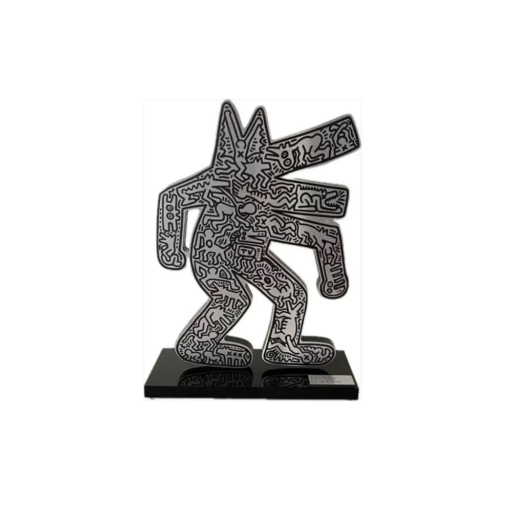 Keith Haring (After), Barking Dog Silver, 2020 LYNART Store