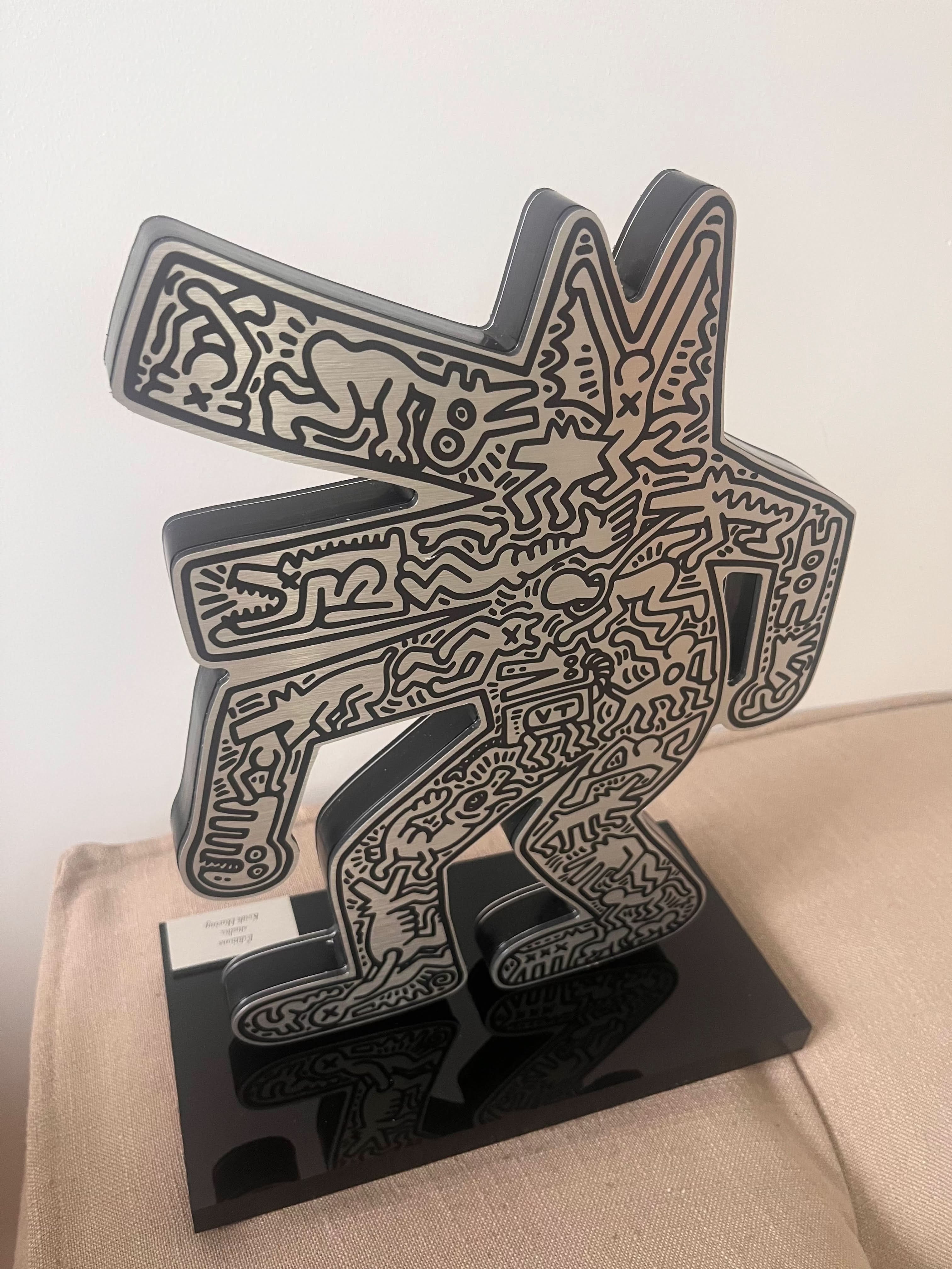 Keith Haring (After) – Barking Dog Silver (2020) – LYNART STORE Keith Haring (After) – Barking Dog Silver (2020) – LYNART STORE