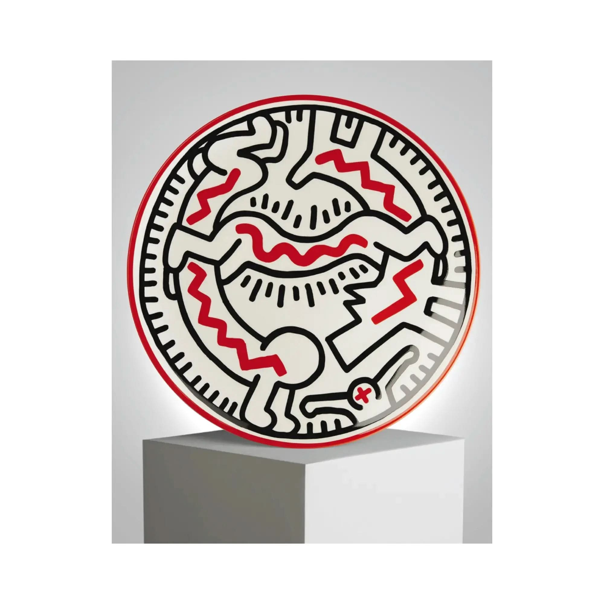 Keith Haring, Assiette en porcelaine "Brain" LYNART STORE