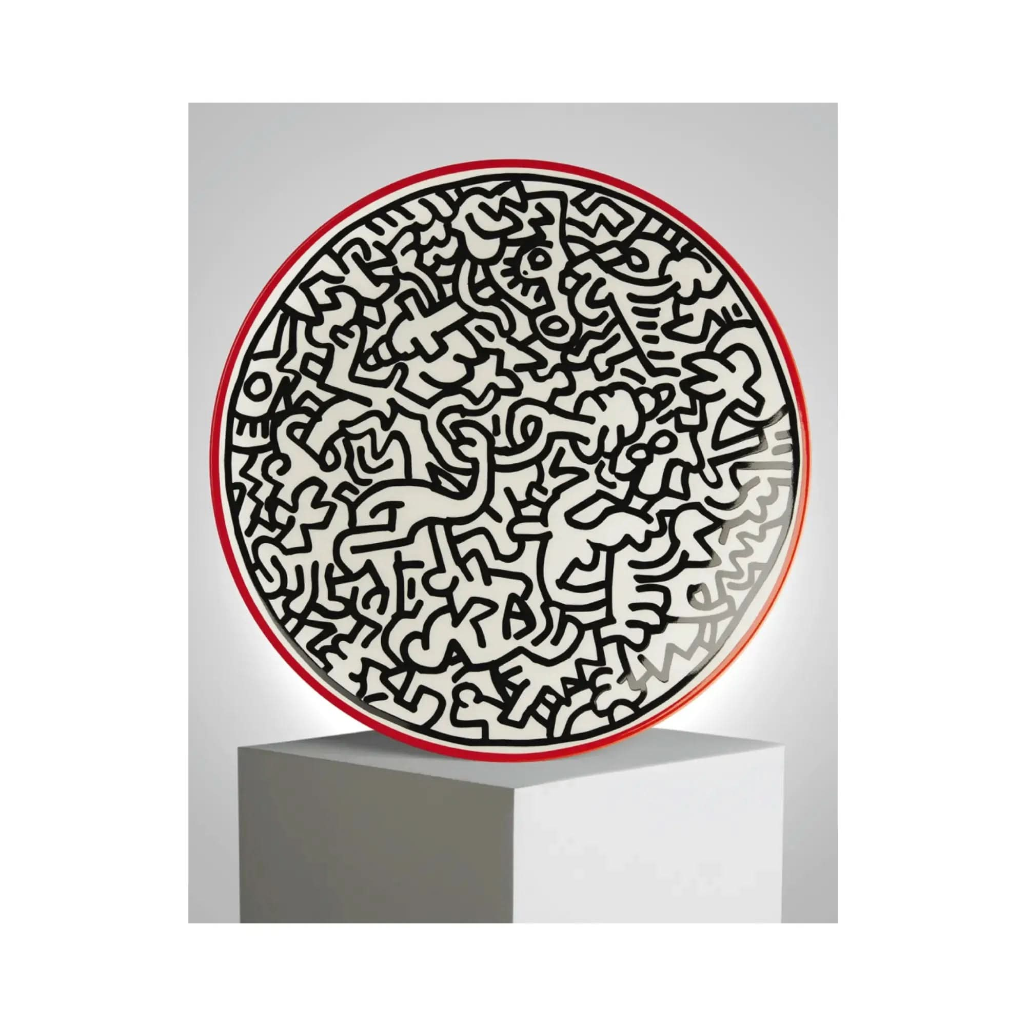 Keith Haring, Assiette en porcelaine "Brain" LYNART STORE