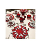 Keith Haring, Assiette en porcelaine "Red on White" LYNART STORE