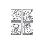 Keith Haring, Four works from the Lucio Amelio Suite (1983) LYNART STORE