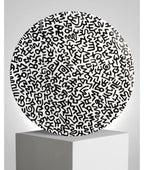 Keith Haring, Large Porcelain Plate, Black Pattern LYNART STORE