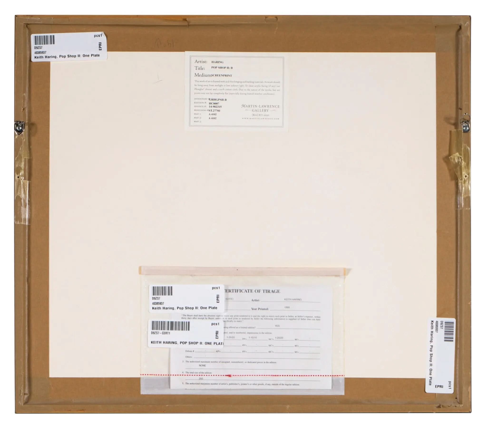 Keith Haring, Pop Shop II: One Plate (1988) L.Y.N.A.R.T Store