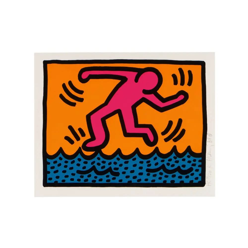Keith Haring, Pop Shop II: One Plate (1988) Littmann, p. 97 - Color screenprint on wove paper