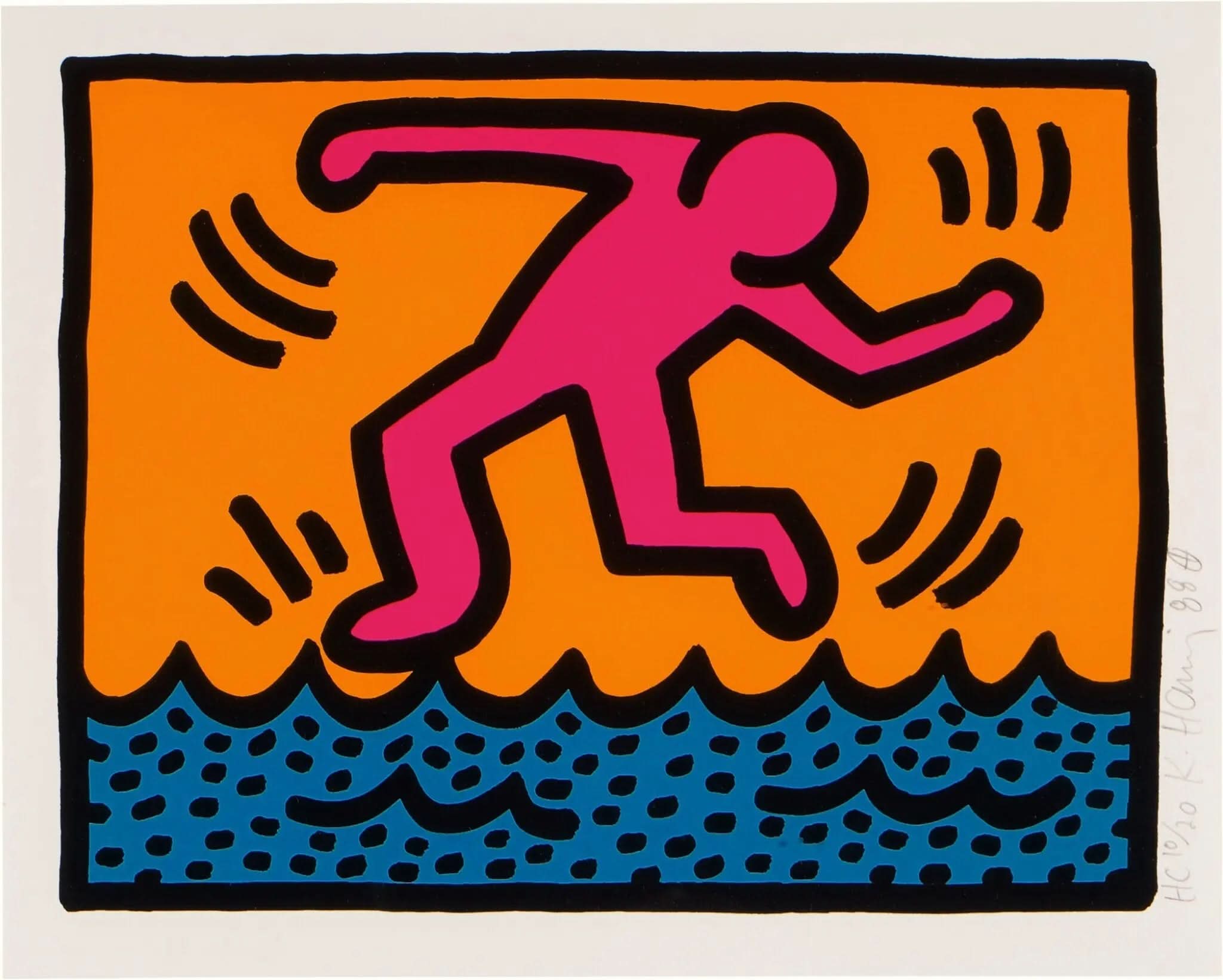 Keith Haring, Pop Shop II: One Plate (1988) Littmann, p. 97 L.Y.N.A.R.T Store