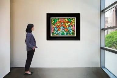 Keith Haring, Untitled, 1985 L.Y.N.A.R.T Store