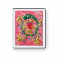 Kenny Scharf, Vring - Archival pigment print with metallic accents