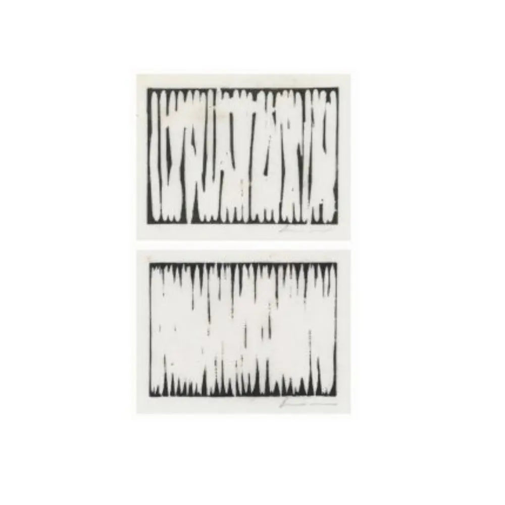 LEE U-fan, A Cut Shot 1 and A Cut Shot 3 (1978) - Woodcut on paper