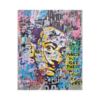 Lasveguix, Urban Daly - Mixed media collage on torn posters, spray paint, and acrylic