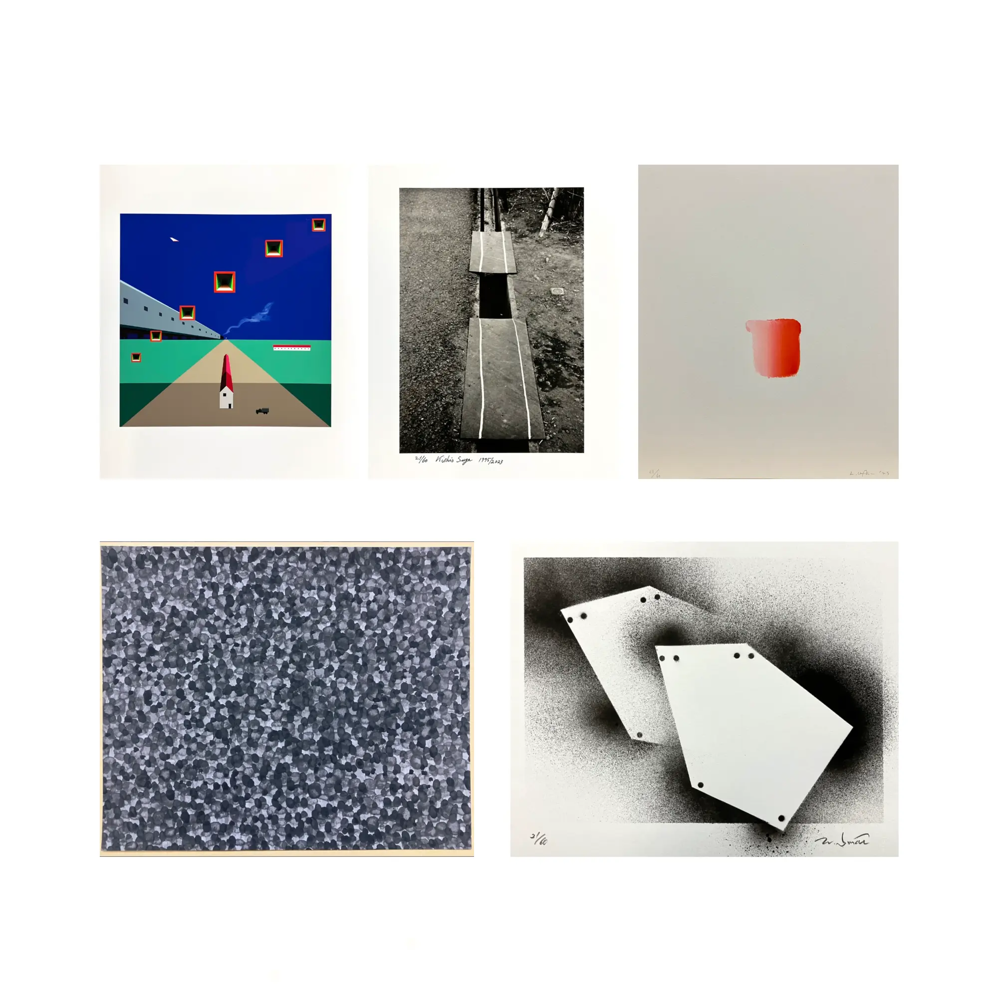 Lee Ufan, Kishio Suga, Norio Imai, Etsutomu Kashihara; Tatsuo Kawaguchi, Portfolio of 5 - prints