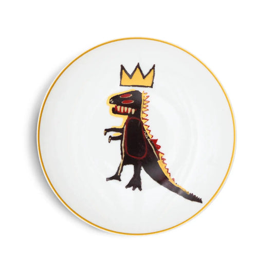 Ligne Blanche x Jean Michel Basquiat, Gold Dinosaur Plate LYNART STORE