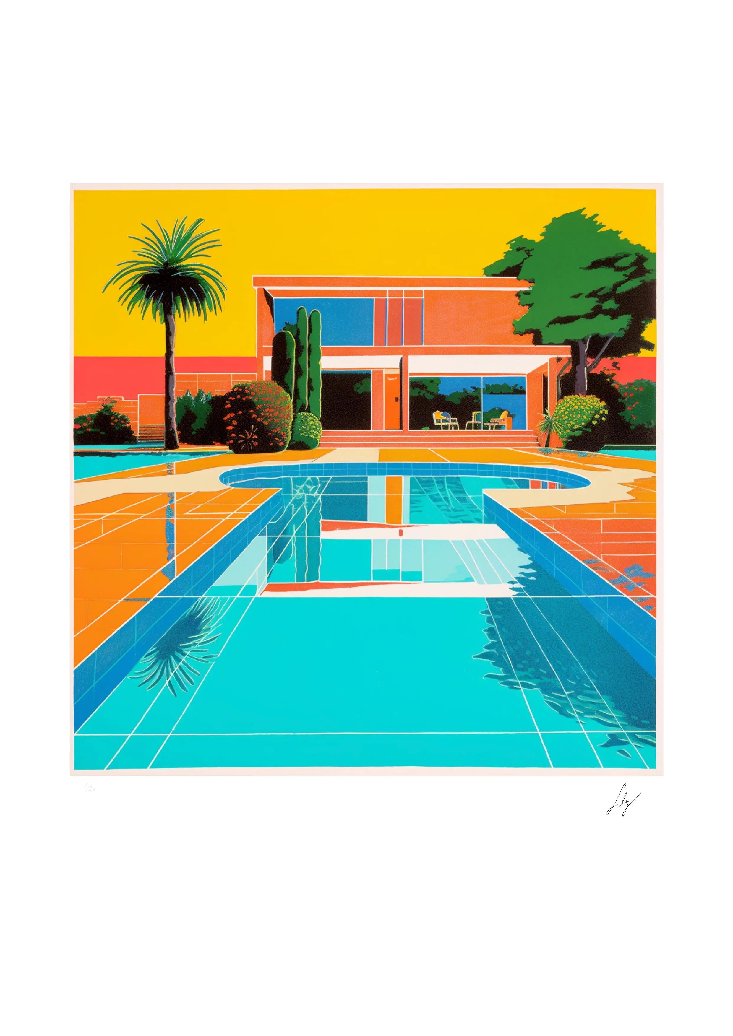 Lily ycf. California Dream - Screenprint Exclusively on LYNART Store LYNART Store