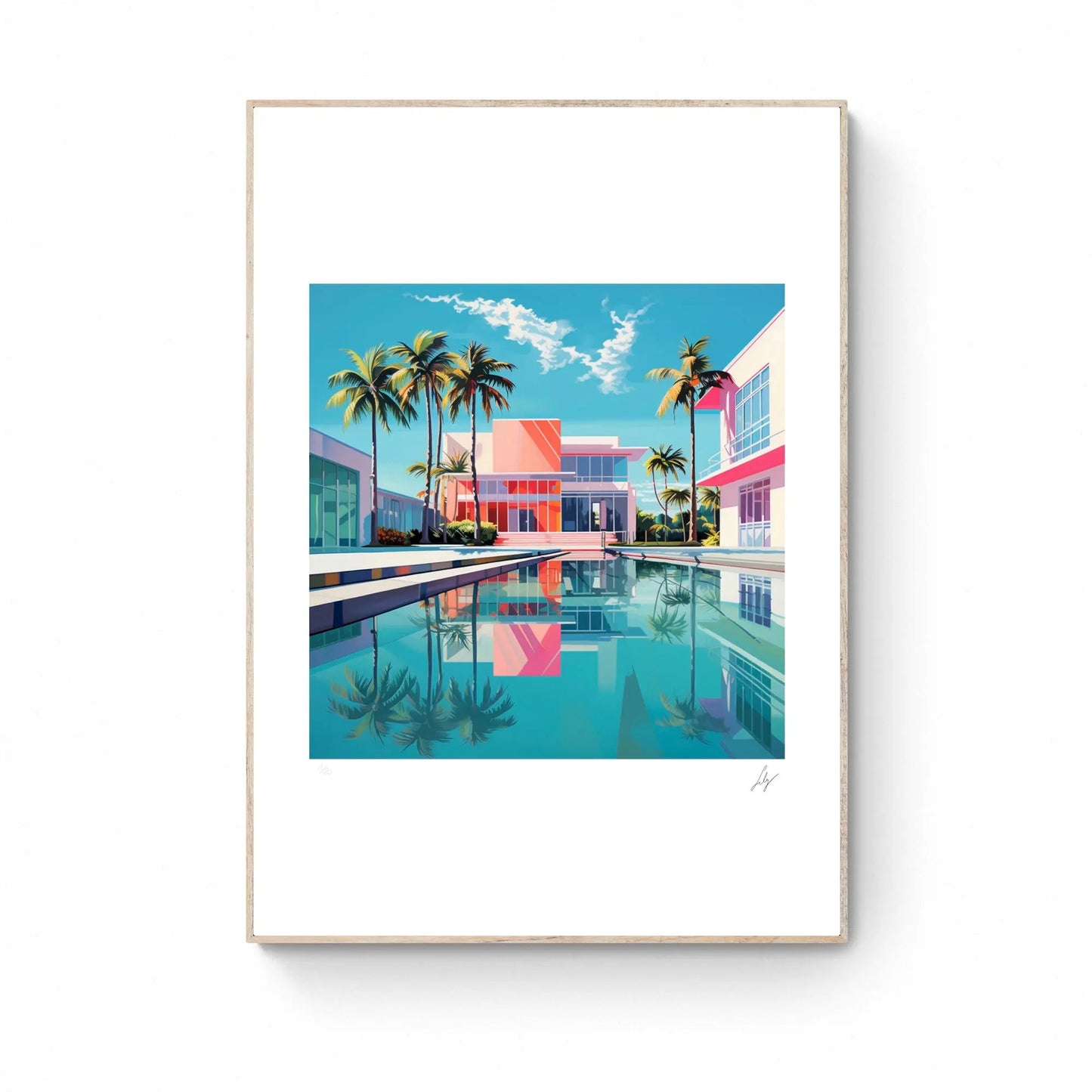 Lily ycf. Poolside Paradise - Sérigraphie LYNART Store