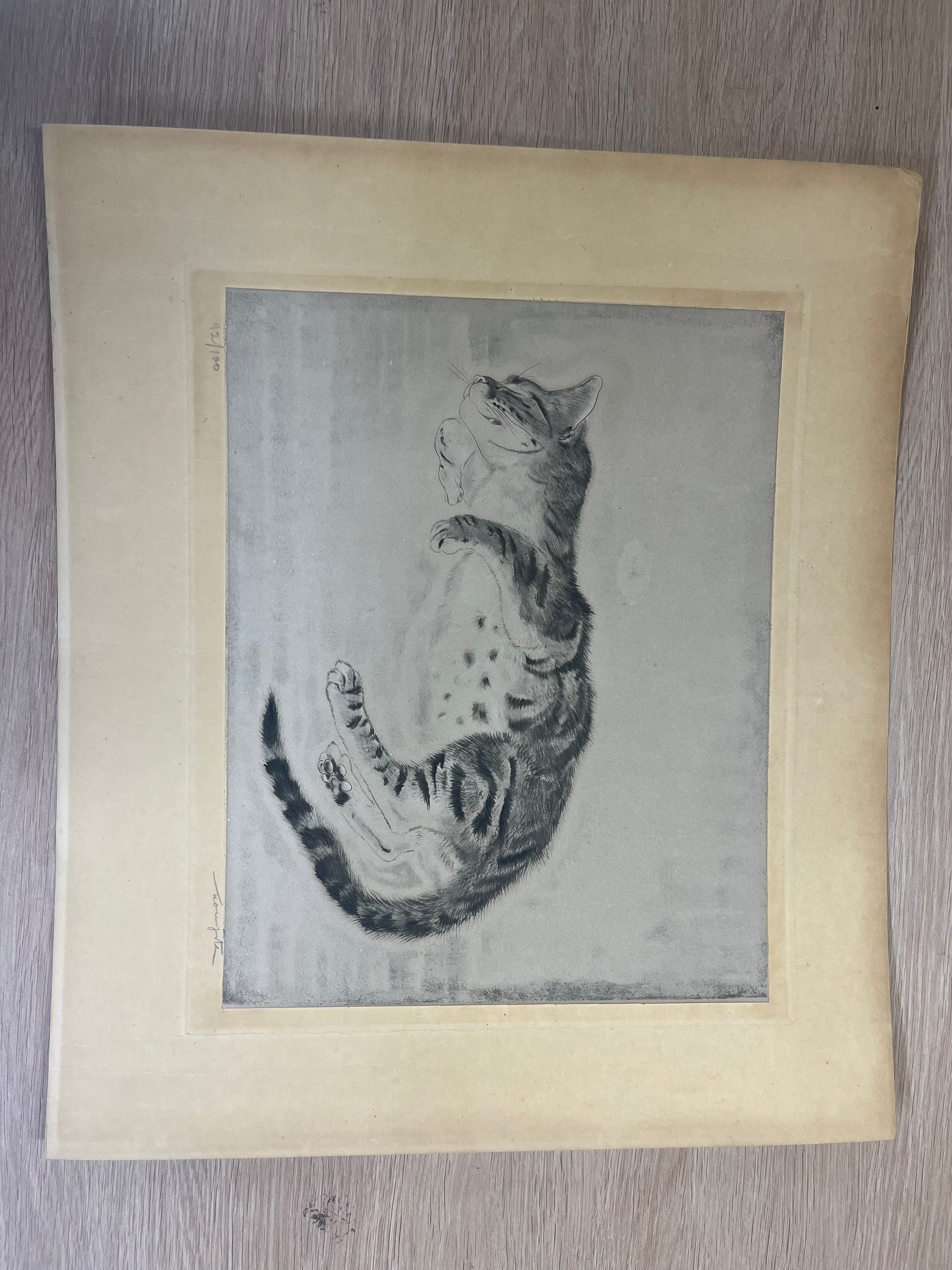 Léonard Tsuguharu Foujita – Chat endormi