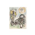 Marc Chagall, Frontispiece, from 'La mise en mot (1969) - Color lithograph