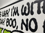 Mark Drew – NO FRONTIN’ (METHOD MAN) (2023) – Peinture originale signée LYNART STORE