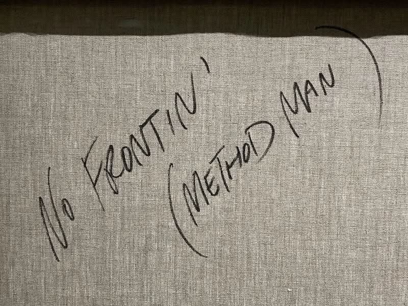 Mark Drew – NO FRONTIN’ (METHOD MAN) (2023) – Peinture originale signée LYNART STORE