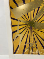 Mark GROTJAHN × MURAKAMI Takashi - Untitled (Scarlet Lake and Indigo Blue Butterfly 826) / Untitled (Canary Yellow and Black Butterfly 830) LYNART STORE