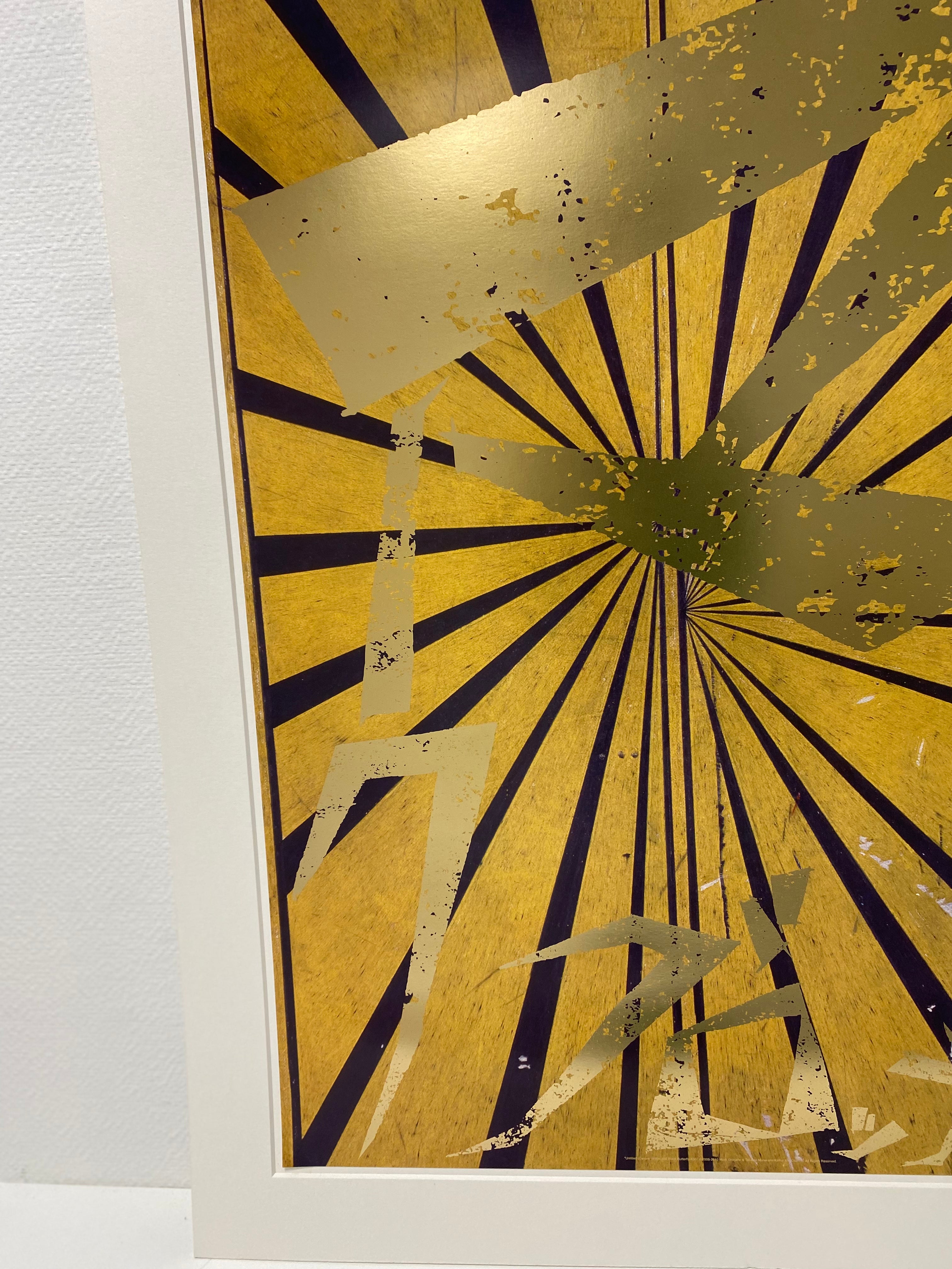 Mark GROTJAHN × MURAKAMI Takashi - Untitled (Scarlet Lake and Indigo Blue Butterfly 826) / Untitled (Canary Yellow and Black Butterfly 830) LYNART STORE