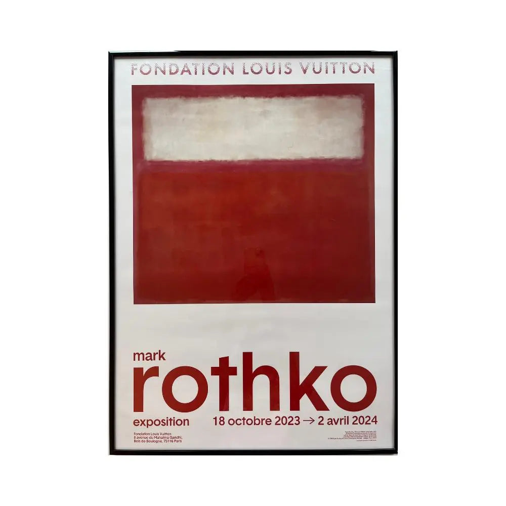 Mark Rothko - Print originale de l'exposition - FONDATION VUITTON PARIS - 2023 LYNART STORE