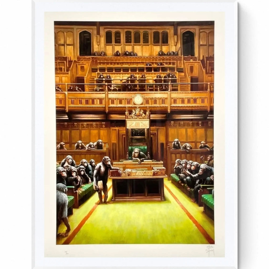 Mason Storm - monkey parliament III, 2022 - Hand-signed and numbered screen print