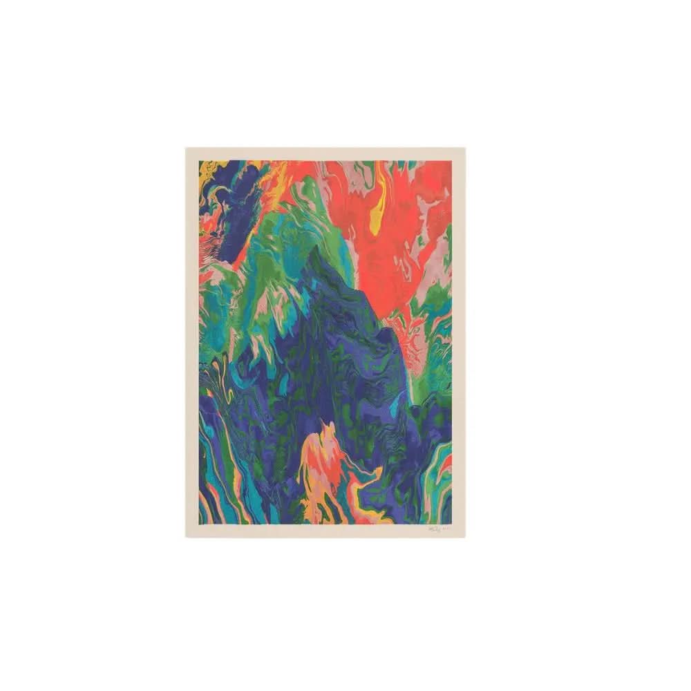 Matt DesLauriers - Sierra - 15-color screenprint including 2 fluorescent colors