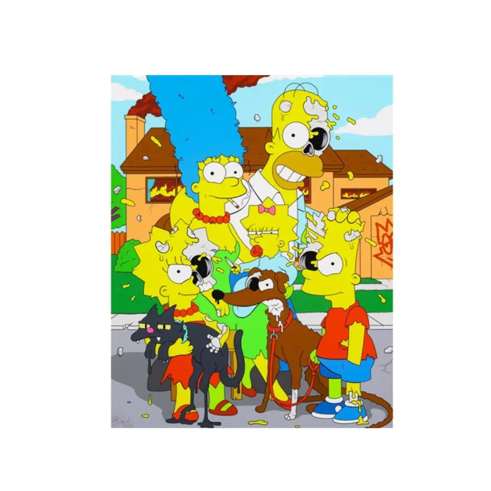 Matt Gondek - Broken Family (2020) - Color silkscreen on art paper