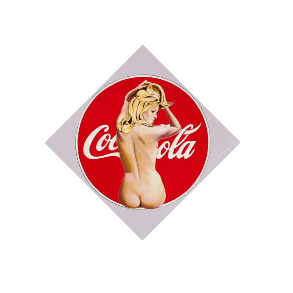 Mel Ramos, The Pause that Refreshes, 2000 - Enamelled steel object