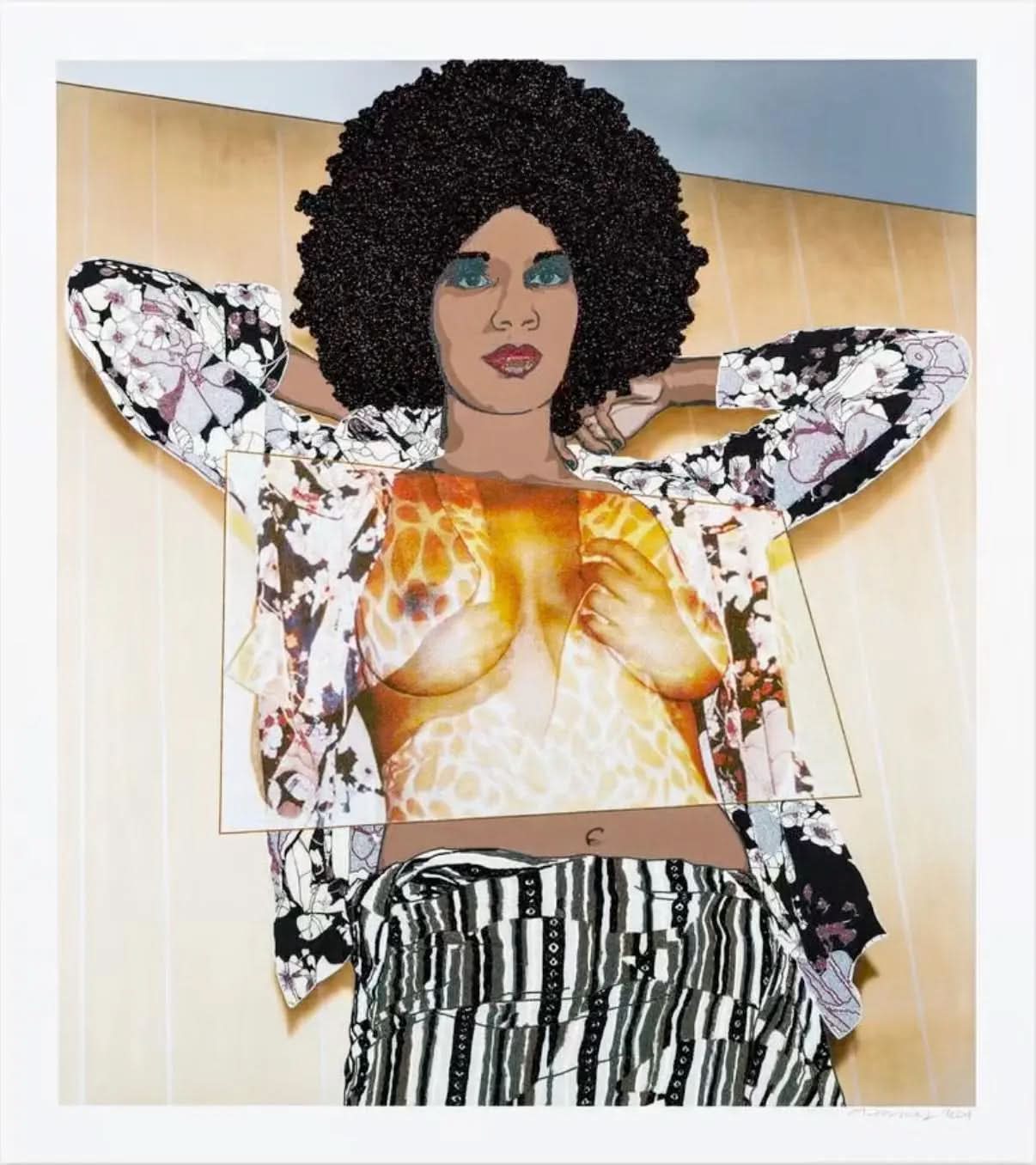Mickalene Thomas, Portrait of Maya #10, 2024 LYNART STORE
