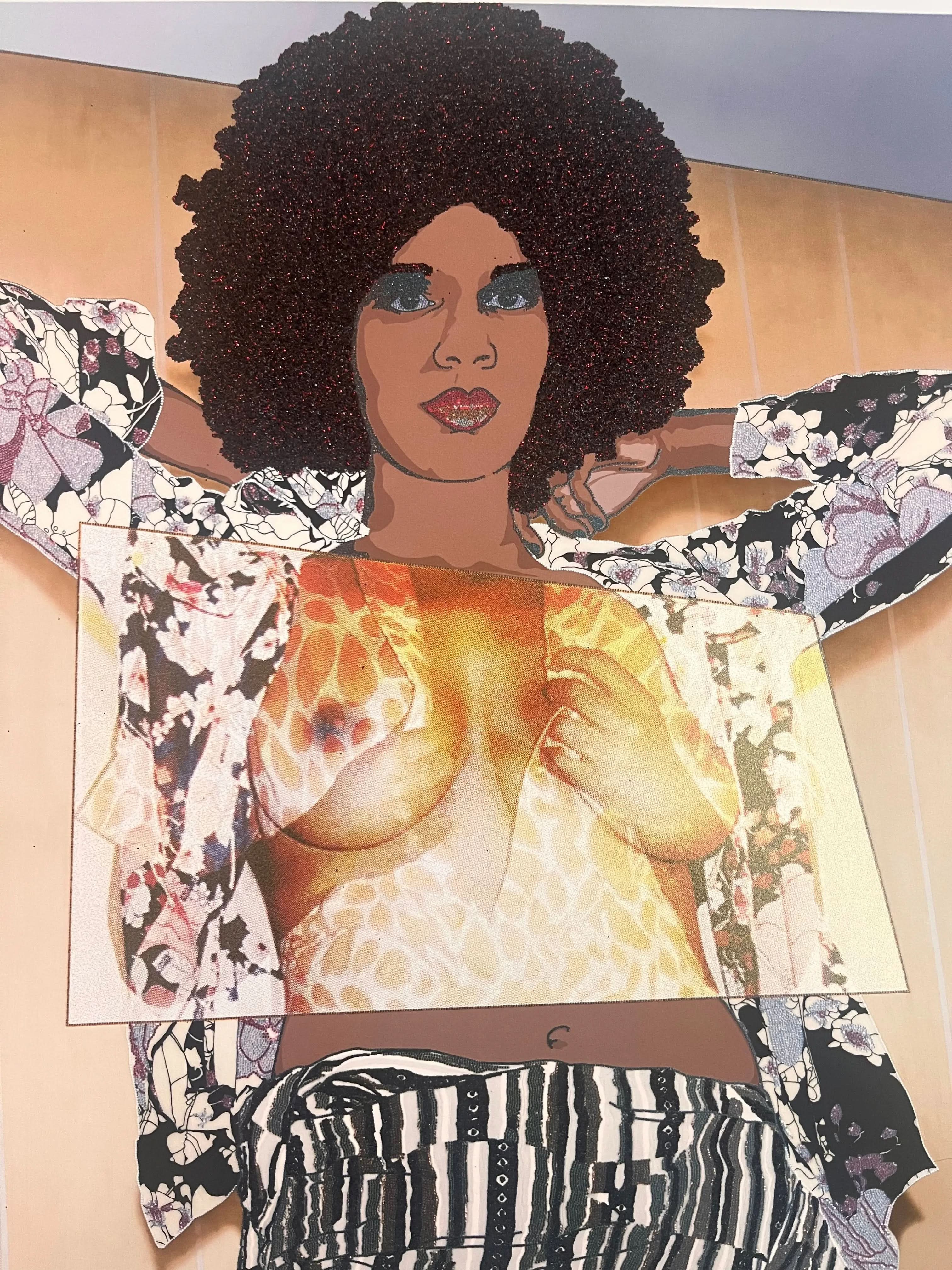 Mickalene Thomas, Portrait of Maya #10, 2024 LYNART STORE